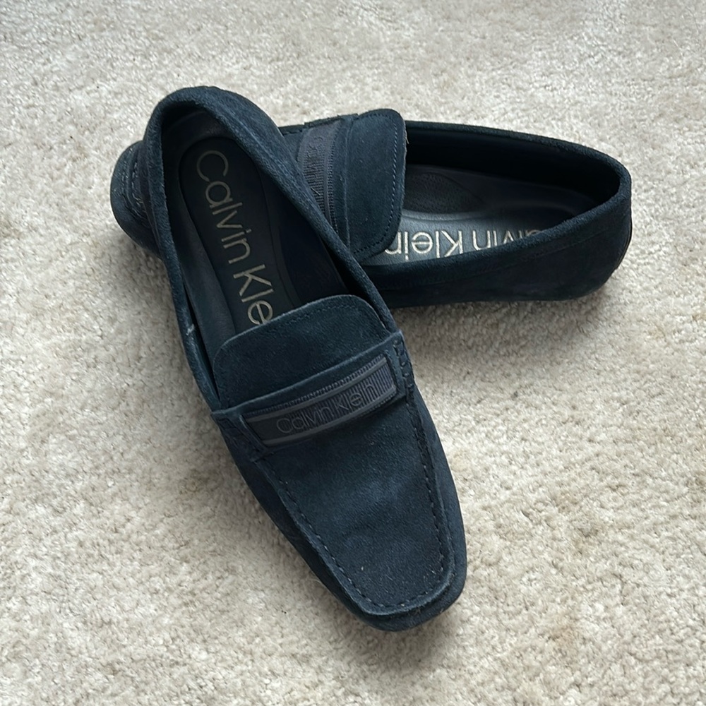 Calvin Klein Men’s Oliver Logo Gross Grain Drivers loafers. Size 11.
